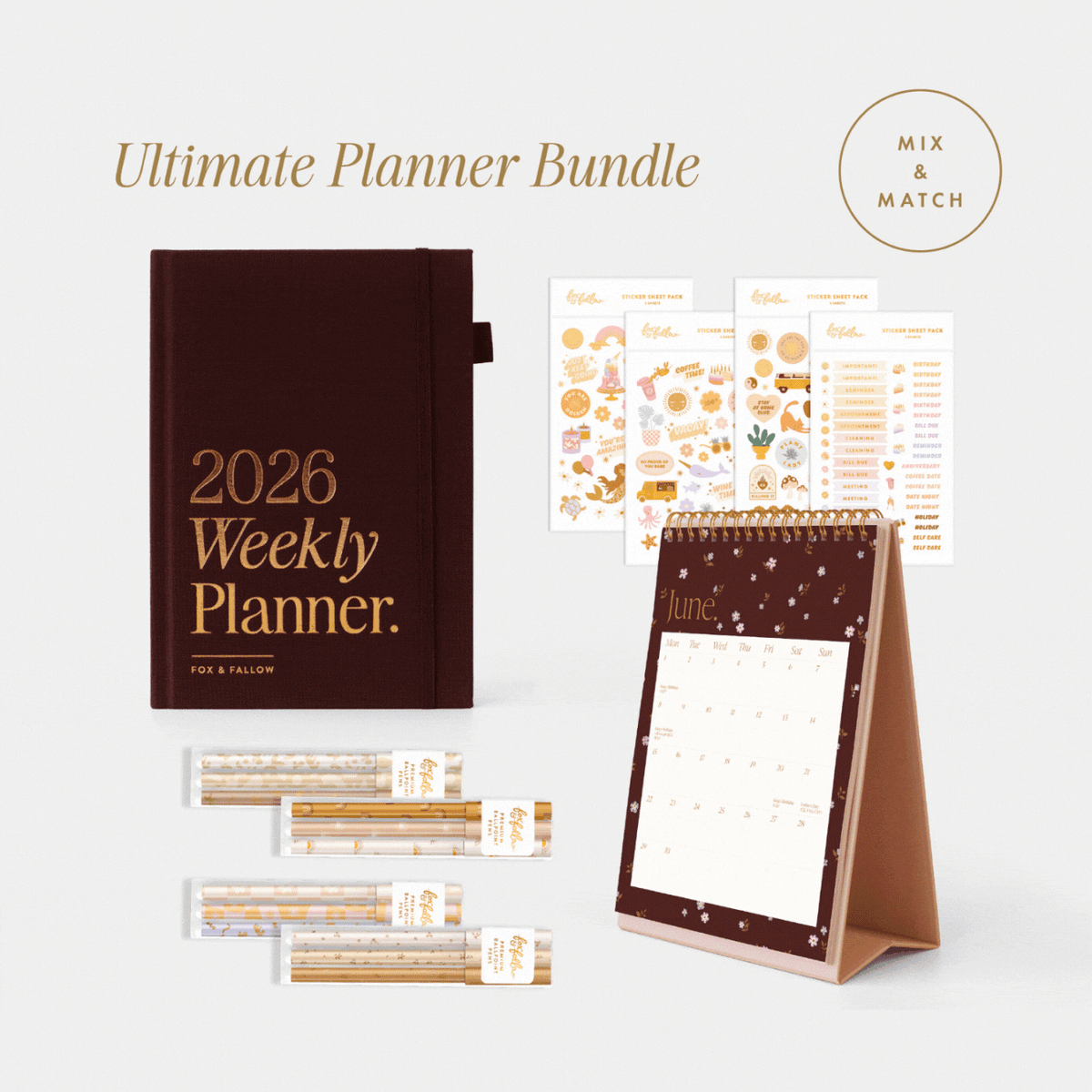 2026 Planners Calendars Fox Fallow 2026 planners calendars fox fallow