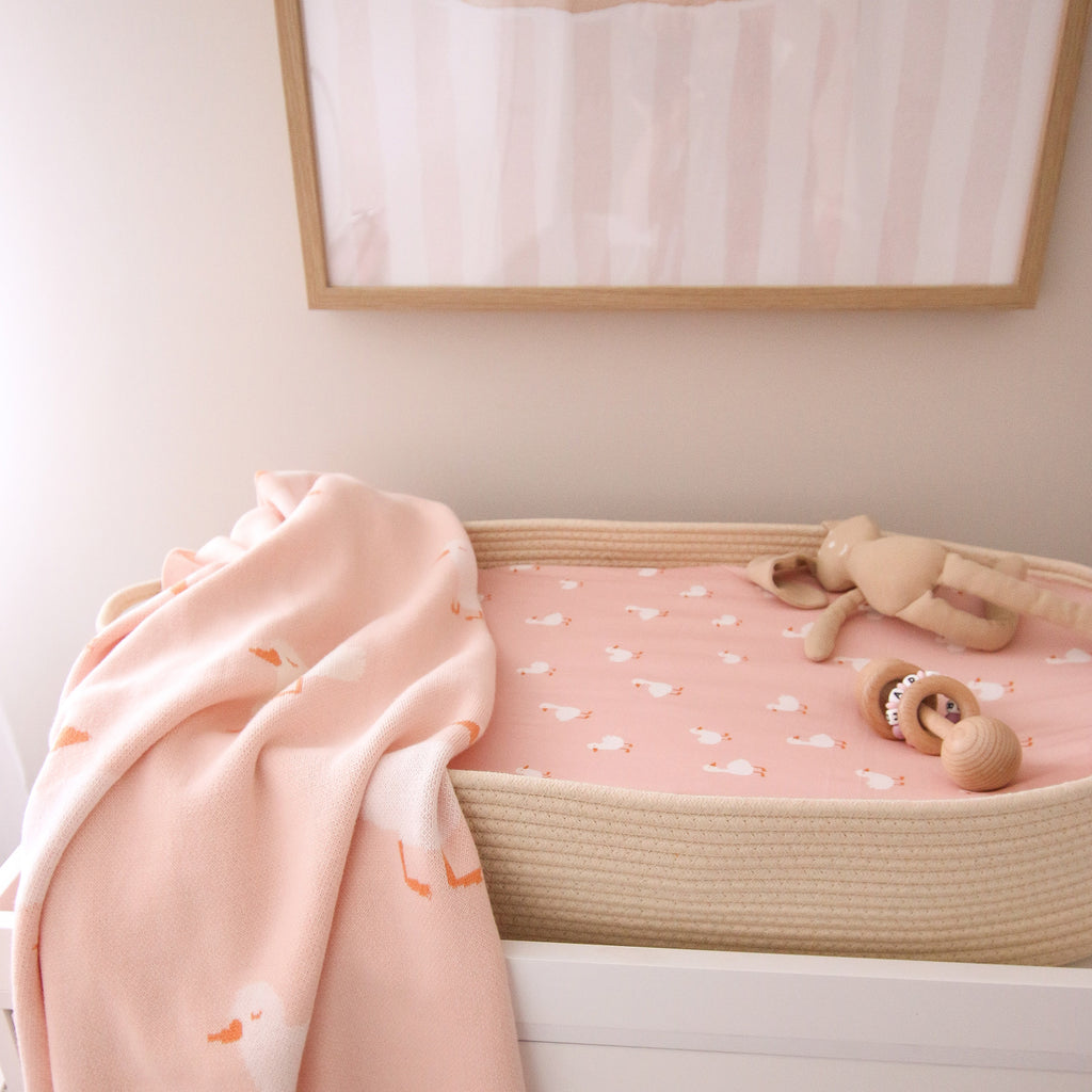 Pink Ducks Blanket