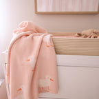 Pink Ducks Organic Fitted Bassinet Sheet/Change Pad Cover