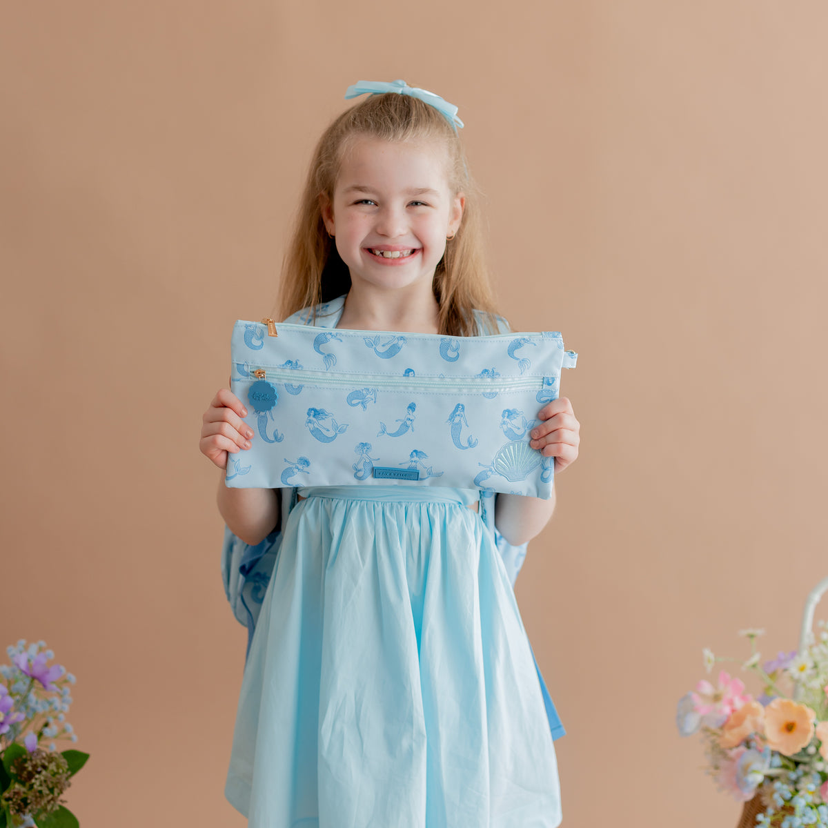 Aqua Mermaids Large Pencil Case