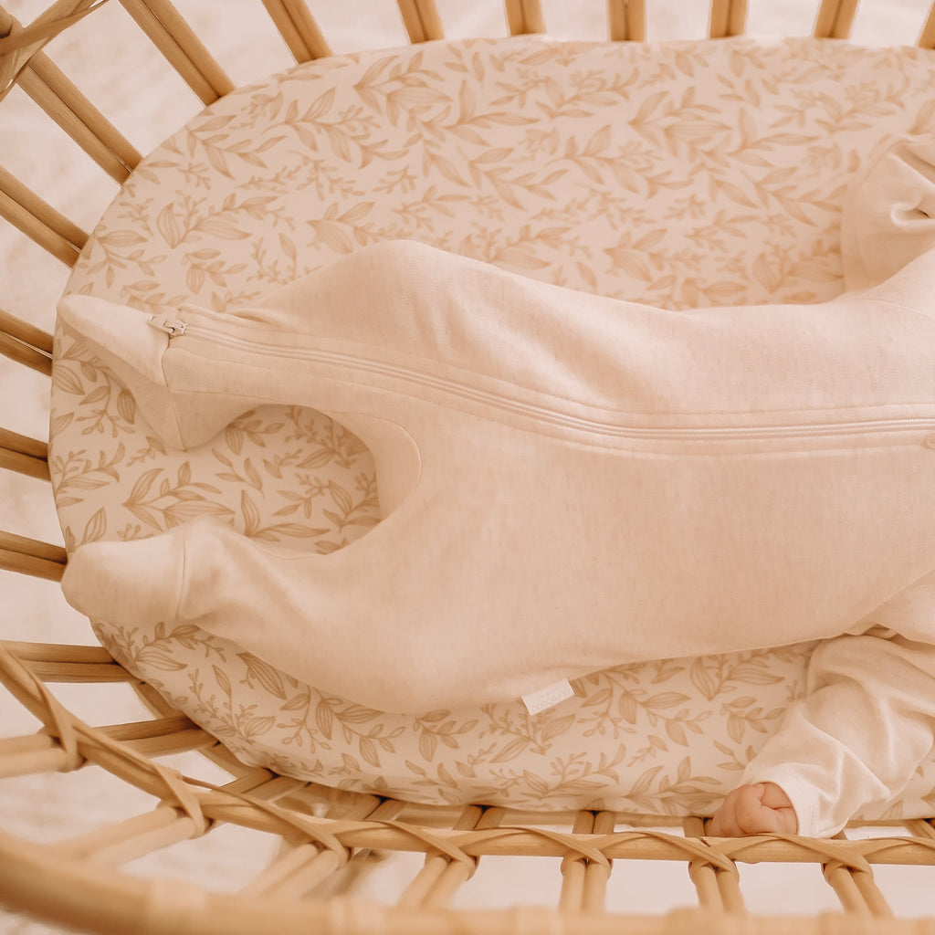 Golden Vines Organic Fitted Bassinet Sheet/Change Pad Cover - SECONDS