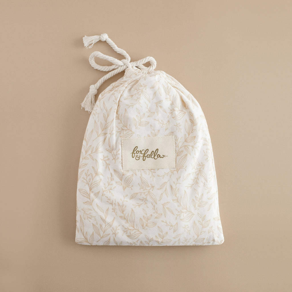 Golden Vines Organic Fitted Bassinet Sheet/Change Pad Cover - SECONDS