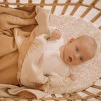 Golden Vines Organic Fitted Bassinet Sheet/Change Pad Cover