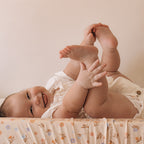 Meadow Organic Fitted Bassinet Sheet/Change Pad Cover