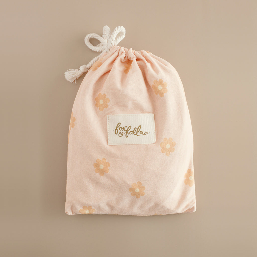 Daisy Chain Organic Fitted Bassinet Sheet/Change Pad Cover