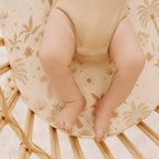 Desert Palms Organic Fitted Bassinet Sheet/Change Pad Cover
