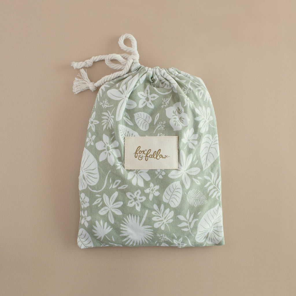 Zanzibar Organic Fitted Bassinet Sheet/Change Pad Cover - SECONDS
