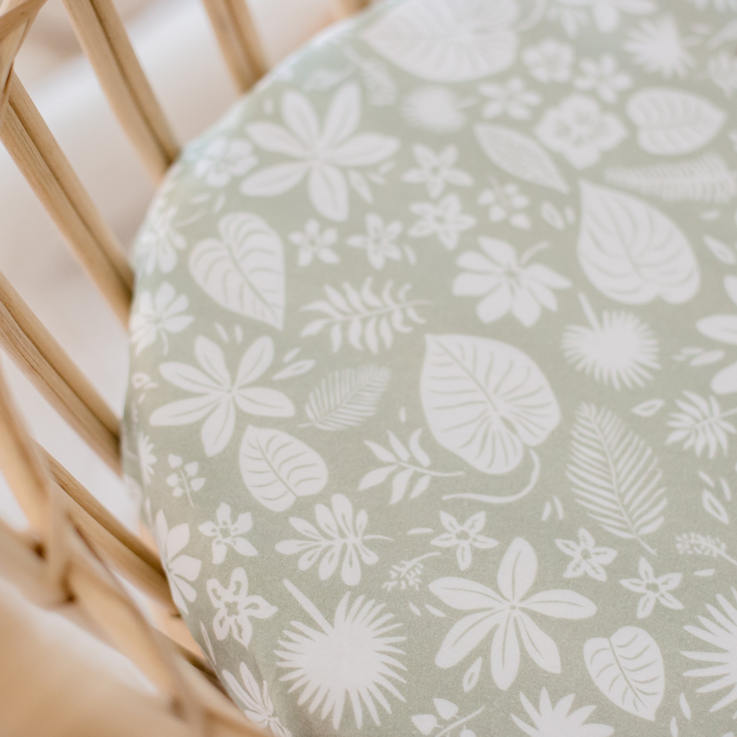 Zanzibar Organic Fitted Bassinet Sheet/Change Pad Cover - SECONDS
