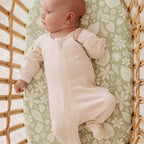 Zanzibar Organic Fitted Bassinet Sheet/Change Pad Cover - SECONDS