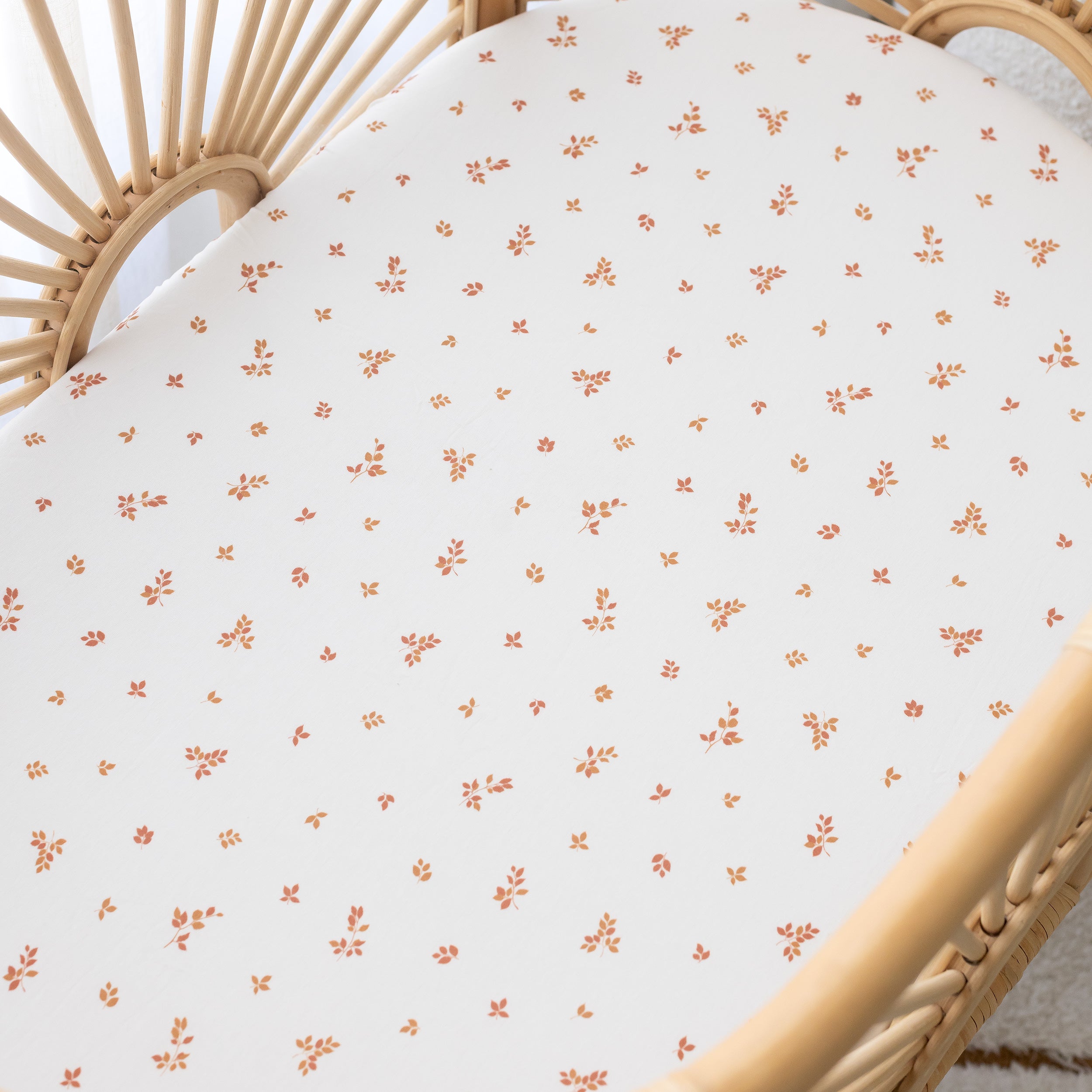 Birch Organic Fitted Bassinet Sheet/Change Pad Cover