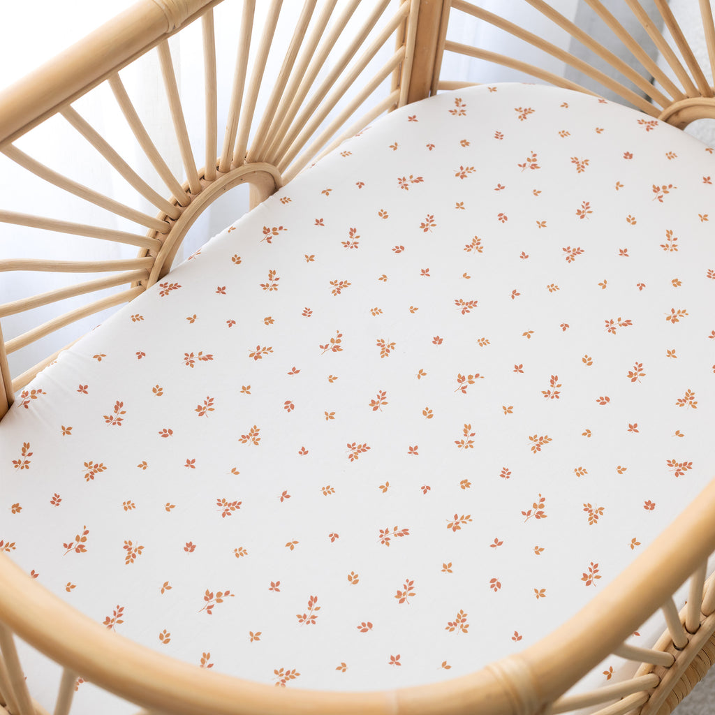 Birch Organic Fitted Bassinet Sheet/Change Pad Cover