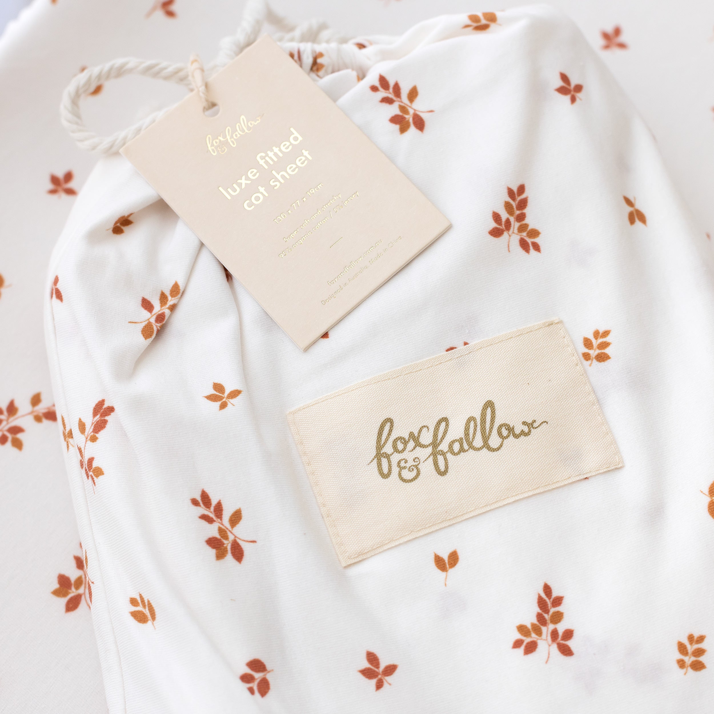 Birch Organic Fitted Cot Sheet