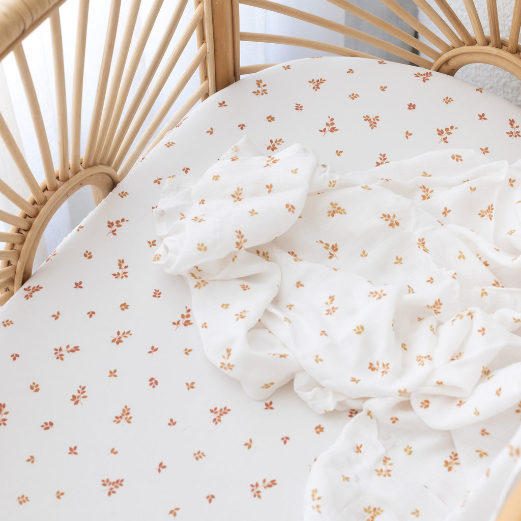 Birch Organic Fitted Bassinet Sheet/Change Pad Cover