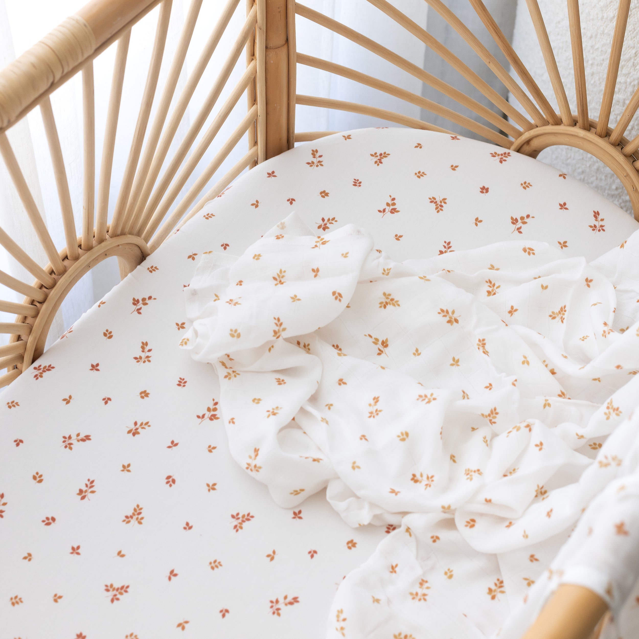 Birch Organic Fitted Bassinet Sheet/Change Pad Cover