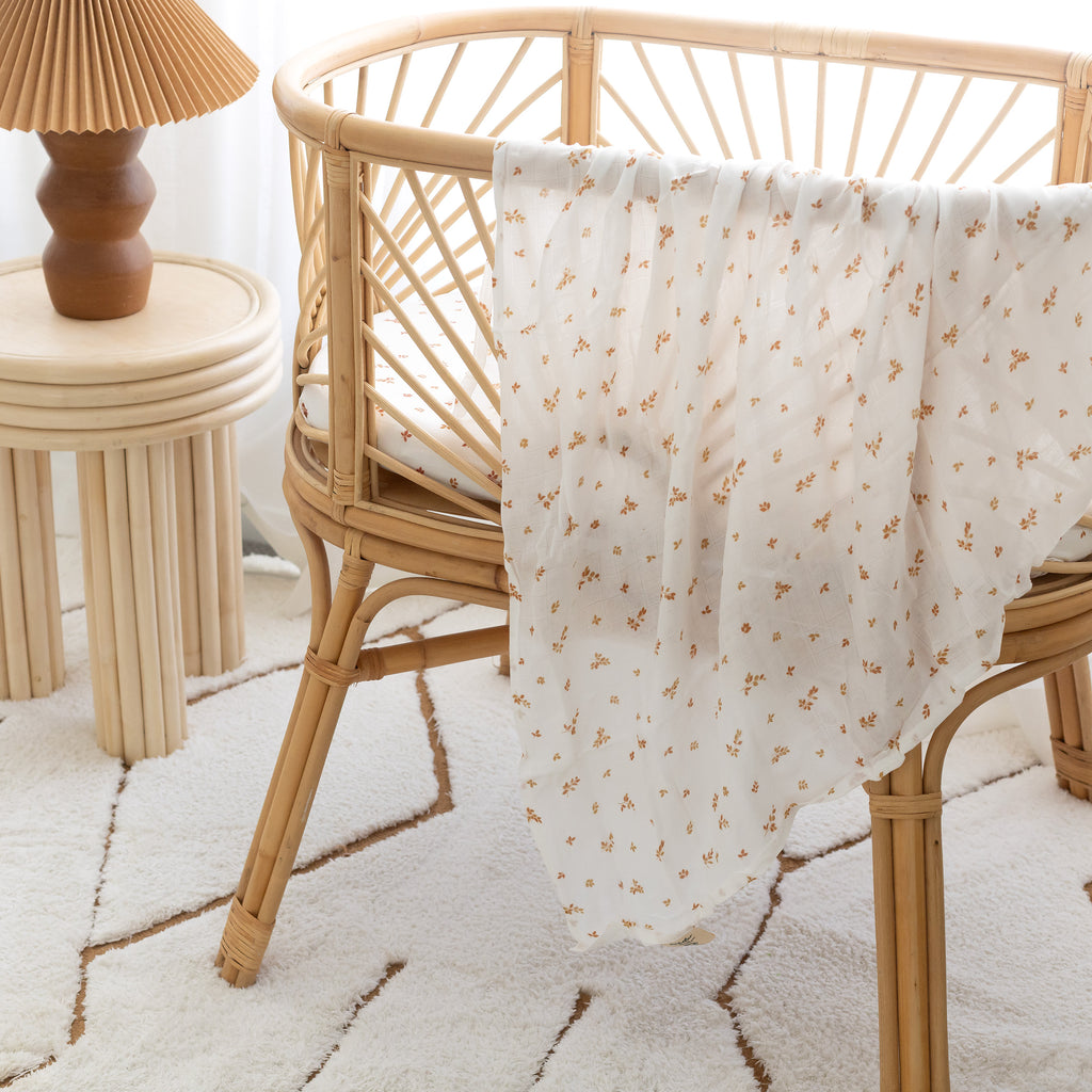 Birch Organic Fitted Bassinet Sheet/Change Pad Cover