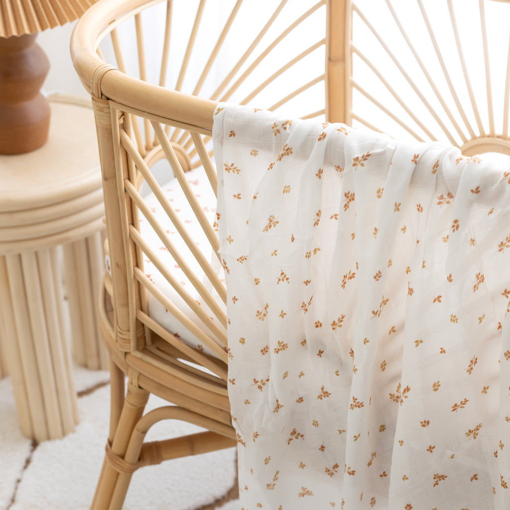 Birch Organic Fitted Bassinet Sheet/Change Pad Cover