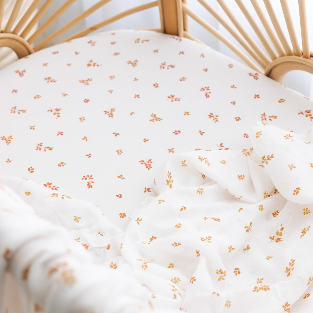 Birch Organic Fitted Bassinet Sheet/Change Pad Cover