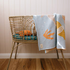 Ocean Creatures Marine Organic Fitted Bassinet Sheet/Change Pad Cover