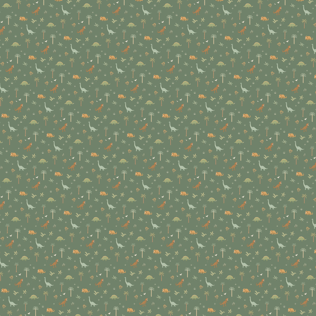 Dinos Organic Fitted Cot Sheet - SECONDS