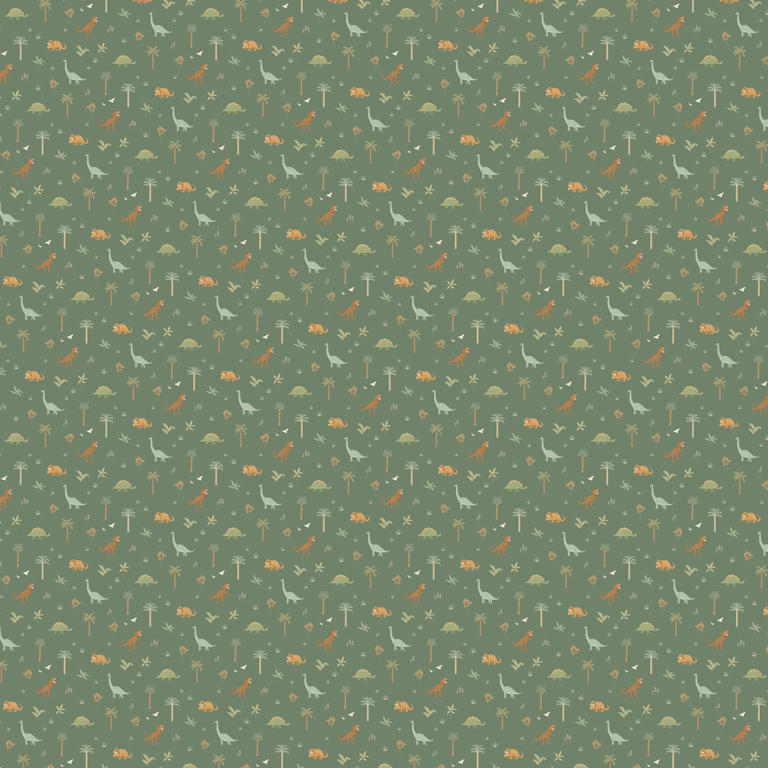 Dinos Organic Fitted Cot Sheet - SECONDS