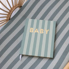 Baby Book Sage Stripe Boxed - 3rd Edition - PRE-ORDER (JUNE)