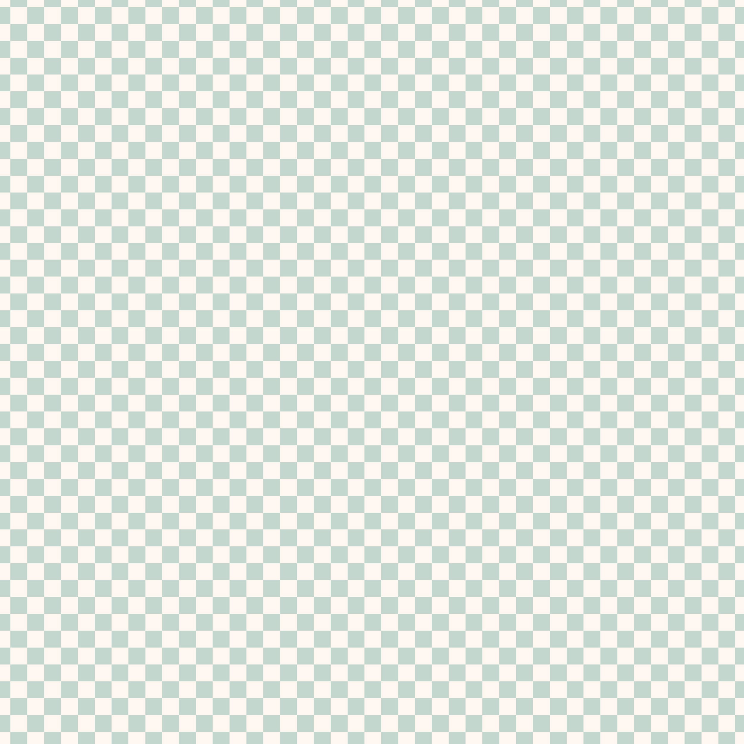 Sage Check Organic Fitted Bassinet Sheet/Change Pad Cover