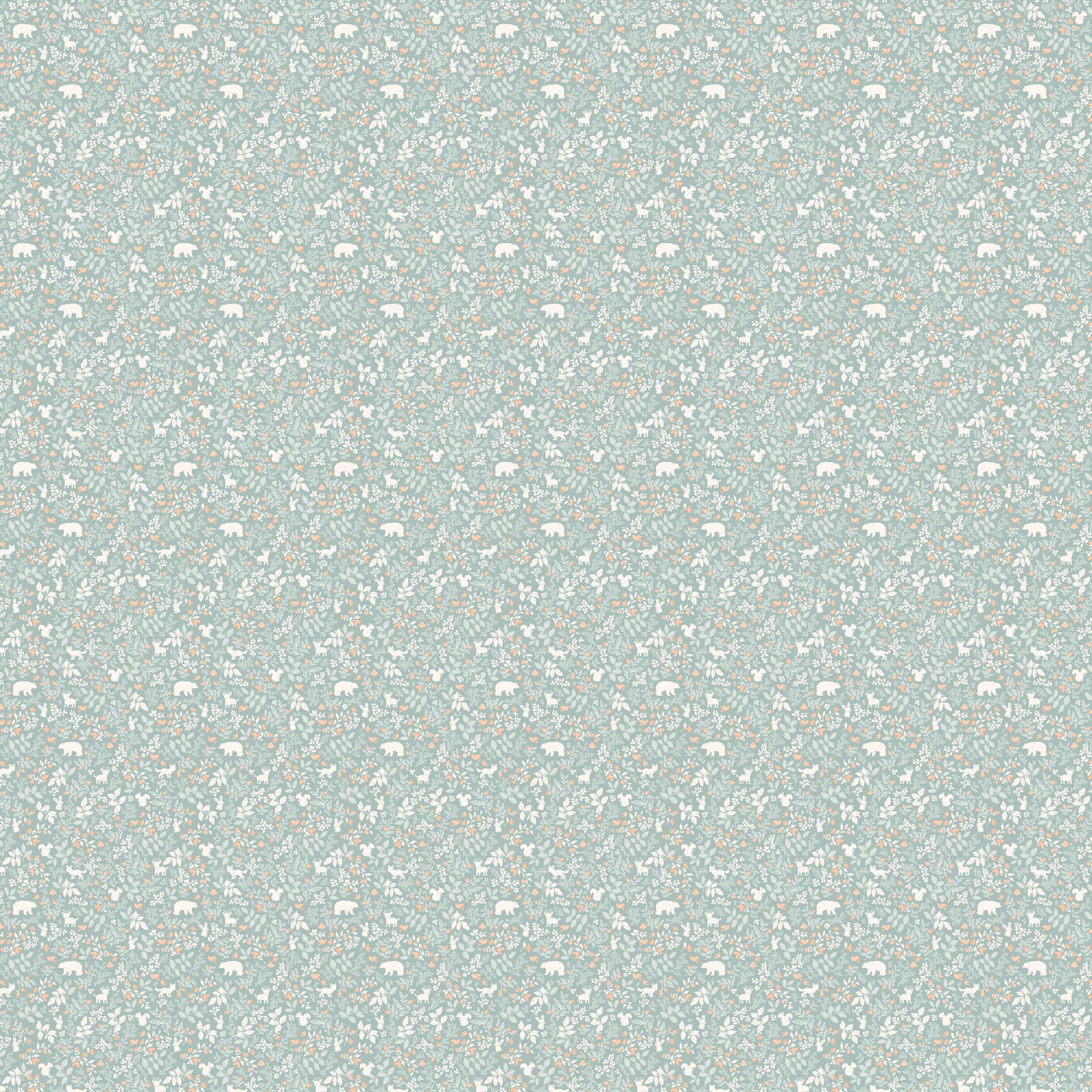 Forest Friends Sage Organic Fitted Cot Sheet