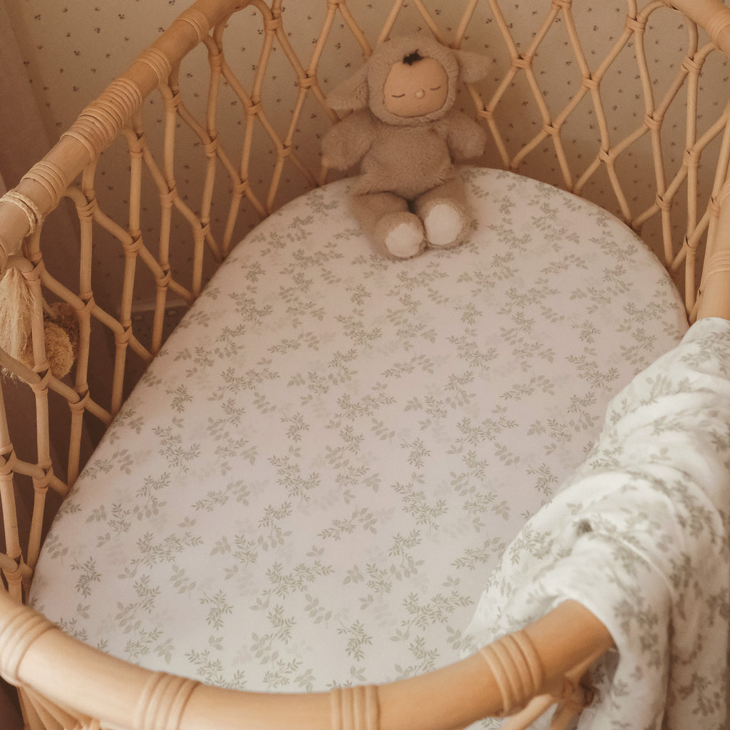 Cypress Organic Fitted Bassinet Sheet/Change Pad Cover