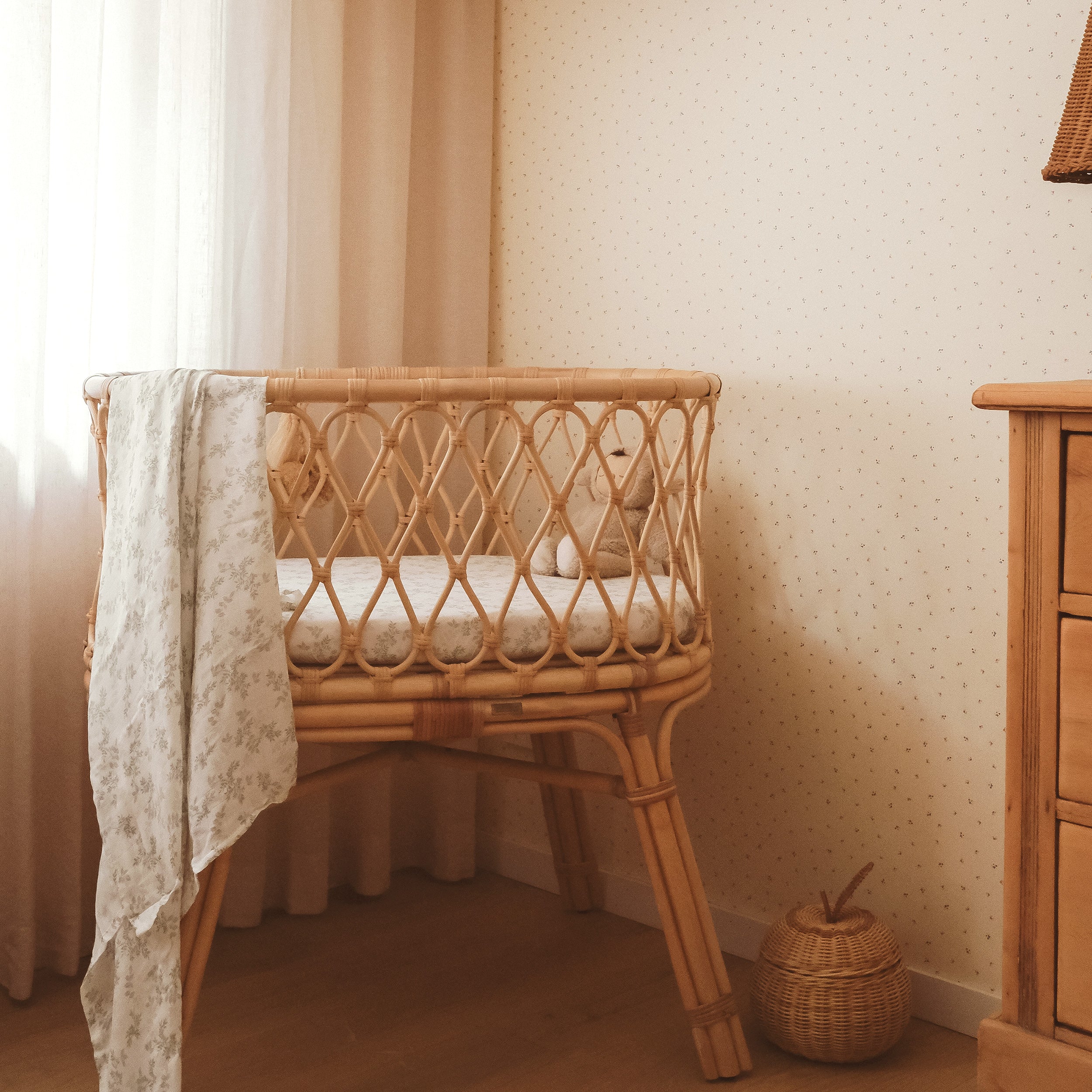 Cypress Organic Fitted Bassinet Sheet/Change Pad Cover