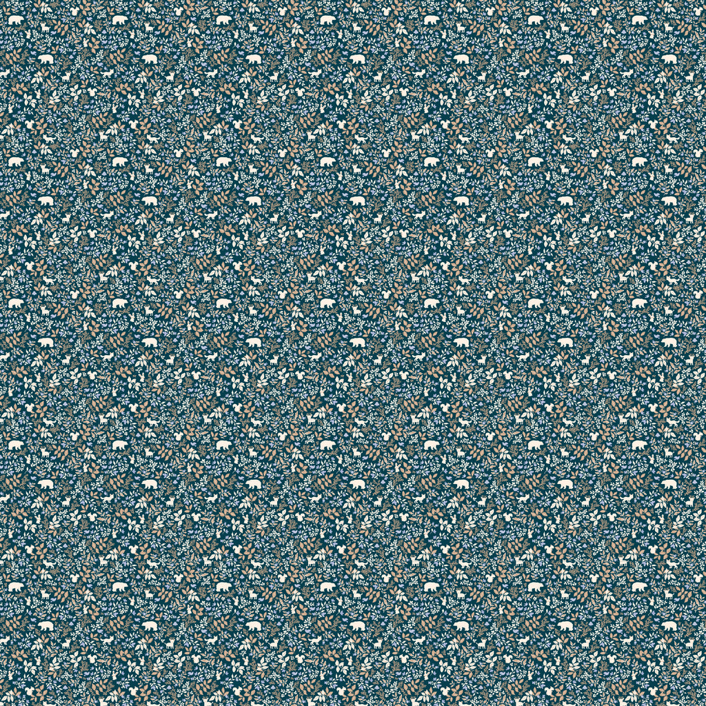 Forest Friends Midnight Organic Fitted Bassinet Sheet/Change Pad Cover