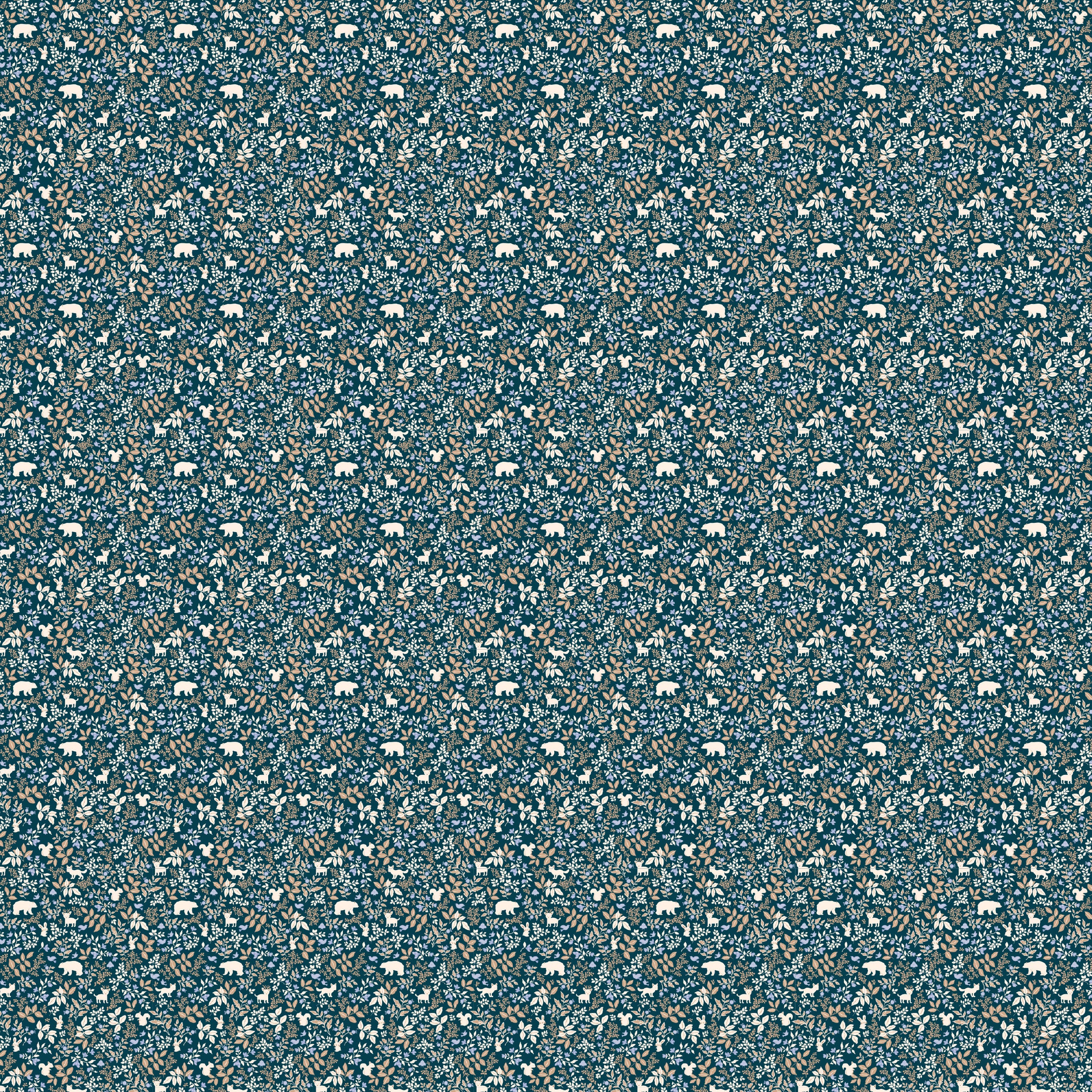 Forest Friends Midnight Organic Fitted Bassinet Sheet/Change Pad Cover