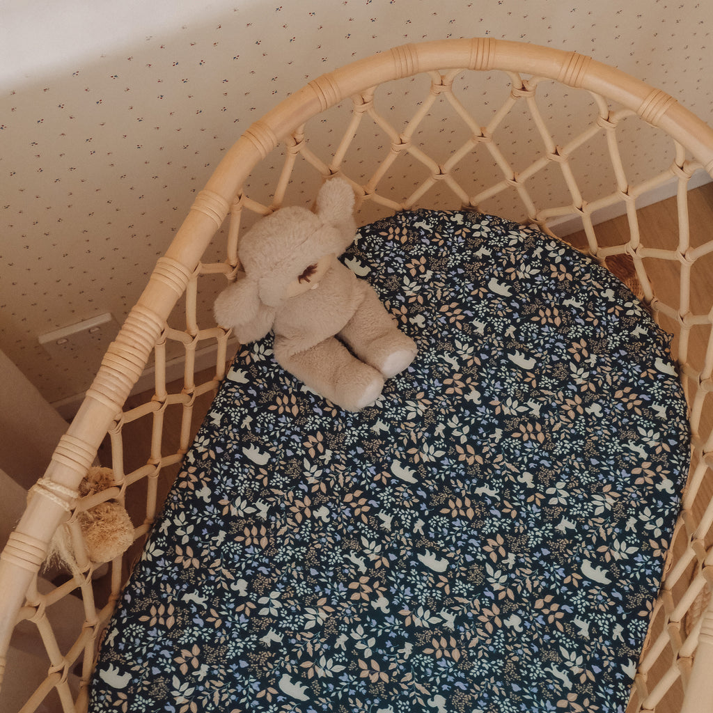 Forest Friends Midnight Organic Muslin Wrap Swaddle