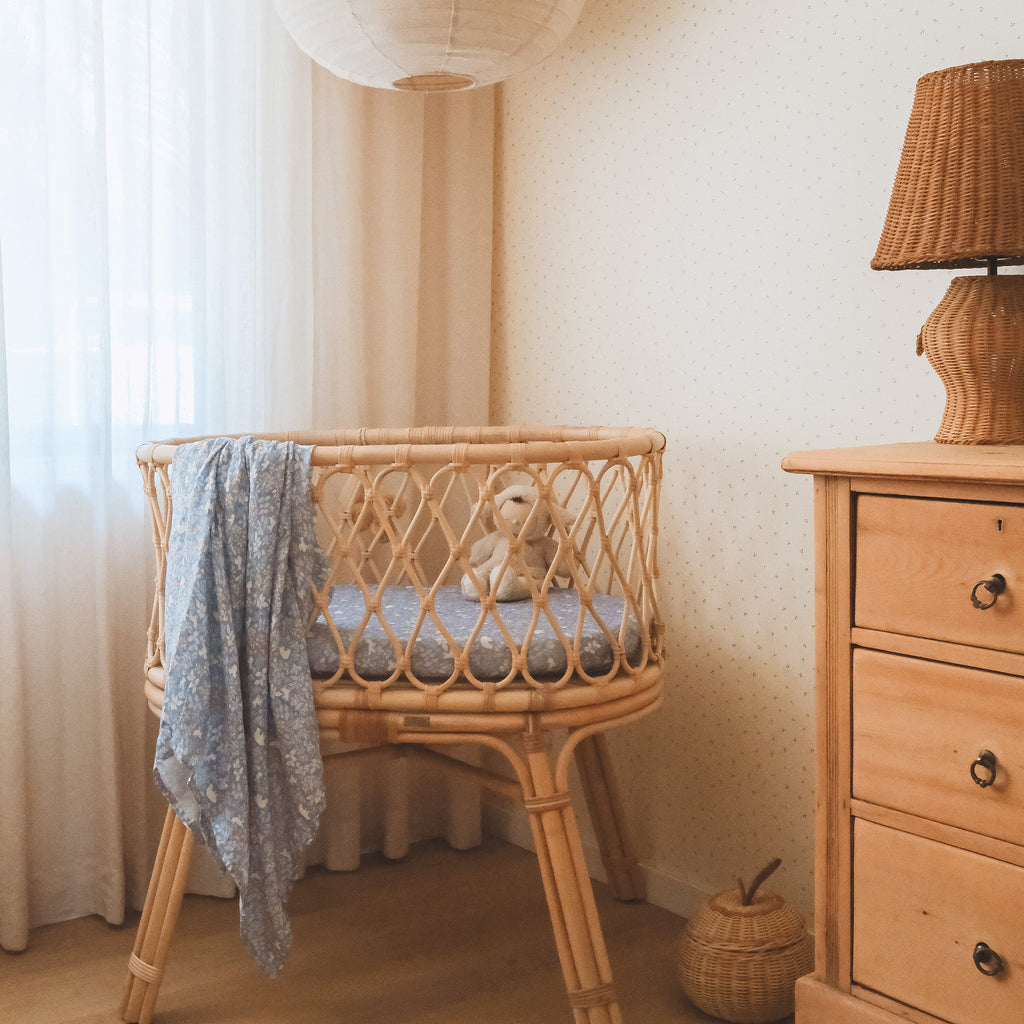 Forest Friends Cornflower Organic Muslin Wrap Swaddle - PRE-ORDER (ARRIVING APRIL)