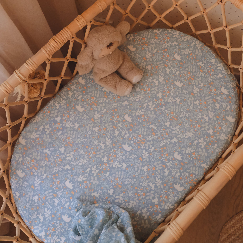 Forest Friends Cornflower Organic Muslin Wrap Swaddle - PRE-ORDER (ARRIVING APRIL)