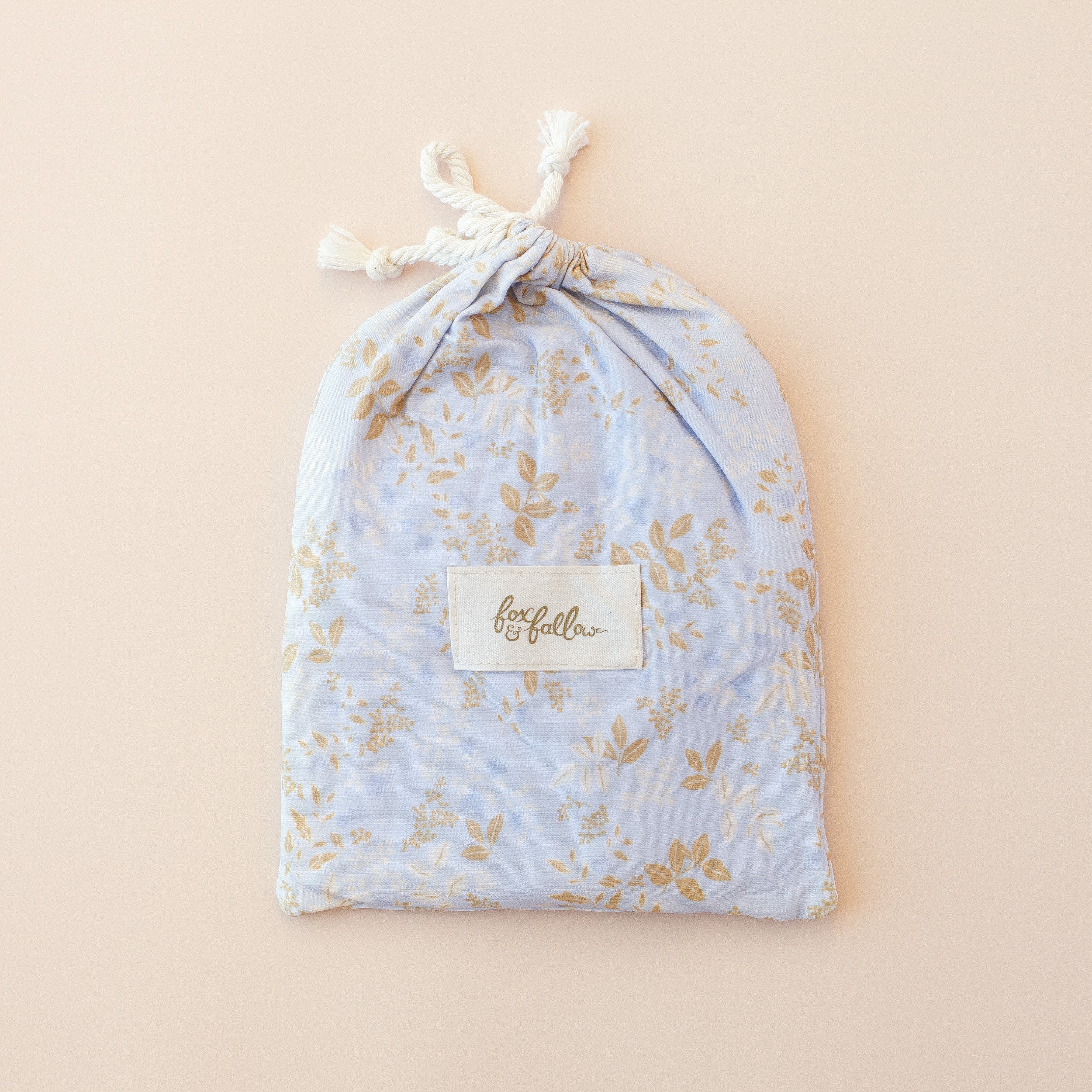 Delphinium Organic Fitted Bassinet Sheet/Change Pad Cover