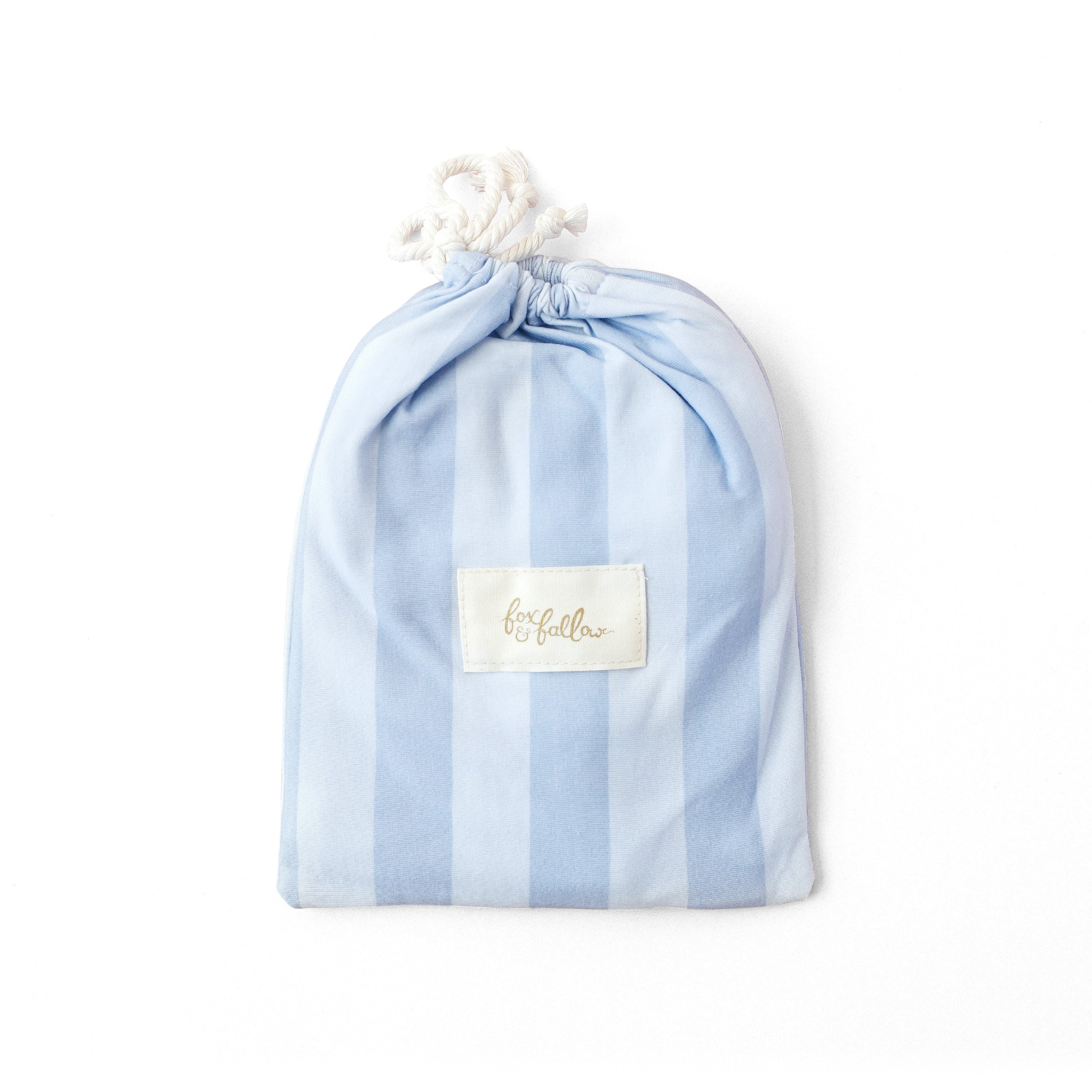 Cloud Stripe Organic Fitted Bassinet Sheet/Change Pad Cover