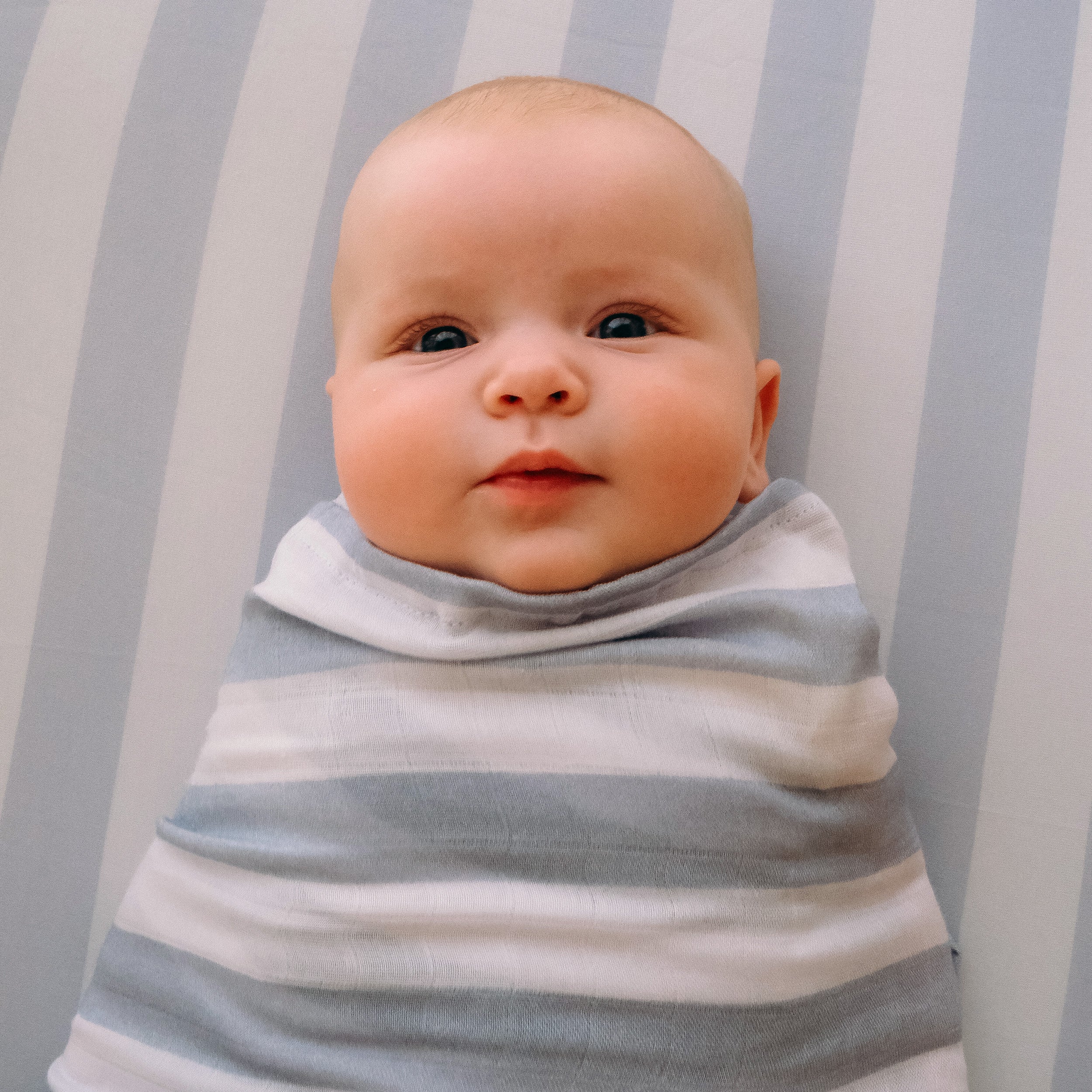 Cloud Stripe Organic Muslin Wrap Swaddle - PRE-ORDER (ARRIVING APRIL)