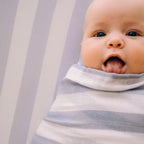 Cloud Stripe Organic Muslin Wrap Swaddle - PRE-ORDER (ARRIVING APRIL)