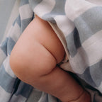 Cloud Stripe Organic Fitted Bassinet Sheet/Change Pad Cover