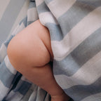 Cloud Stripe Organic Muslin Wrap Swaddle - PRE-ORDER (ARRIVING APRIL)