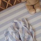 Cloud Stripe Organic Muslin Wrap Swaddle - PRE-ORDER (ARRIVING APRIL)