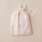 Petal Stripe Organic Fitted Bassinet Sheet/Change Pad Cover