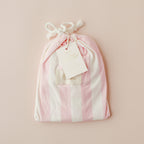 Petal Stripe Organic Fitted Bassinet Sheet/Change Pad Cover