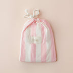 Petal Stripe Organic Fitted Bassinet Sheet/Change Pad Cover