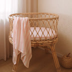 Petal Stripe Organic Muslin Wrap Swaddle