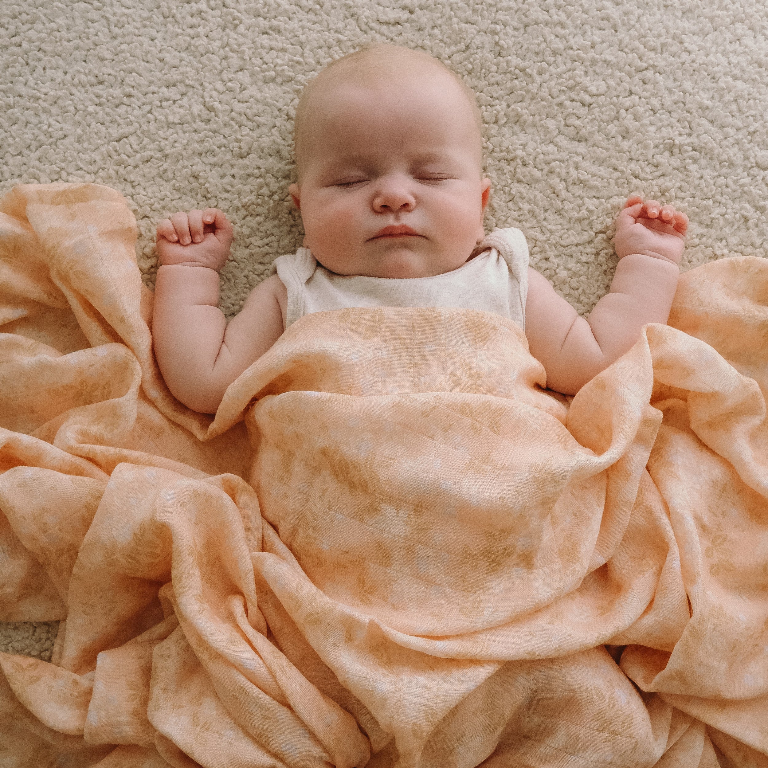 Wild Peony Organic Fitted Bassinet Sheet/Change Pad Cover