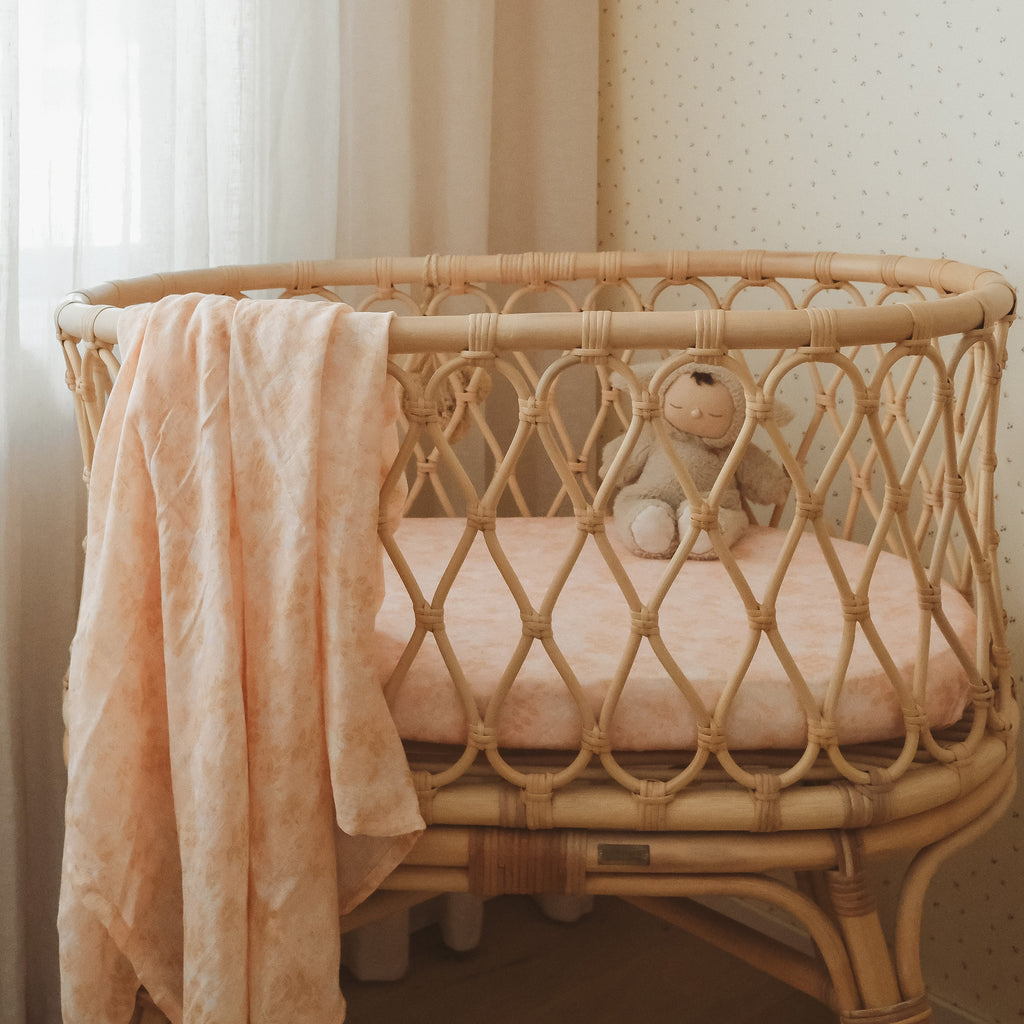 Wild Peony Organic Muslin Wrap Swaddle