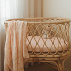 Wild Peony Organic Fitted Bassinet Sheet/Change Pad Cover