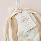 Coffee Stripe Organic Fitted Bassinet Sheet/Change Pad Cover