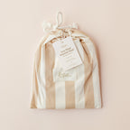 Coffee Stripe Organic Fitted Bassinet Sheet/Change Pad Cover